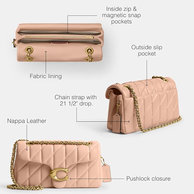 COACH QUILTED TABBY 26 - CREAM