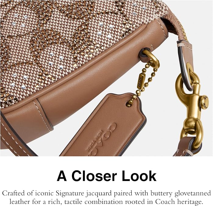 Coach Women's Natural Grain Leather Plaza Bag