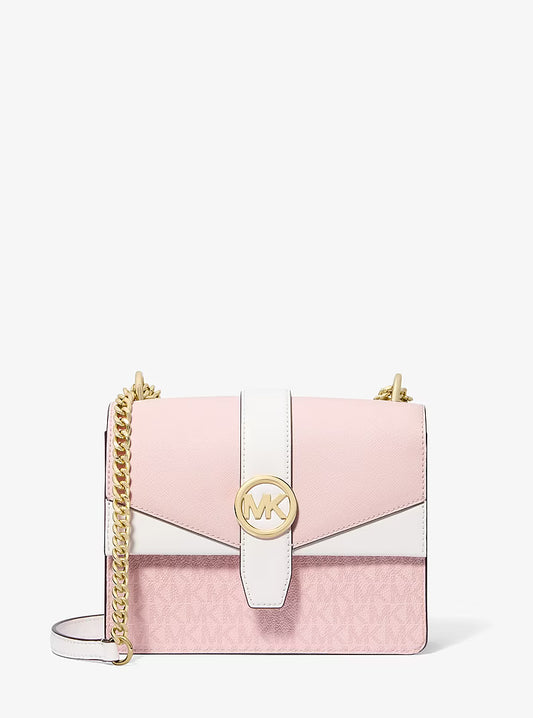Michael Kors - Greenwich Small Color-Block Signature Logo Crossbody Bag