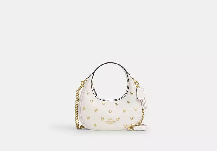 Coach Carmen Mini Crossbody Bag With Heart Rivets