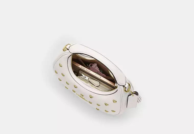 Coach Carmen Mini Crossbody Bag With Heart Rivets