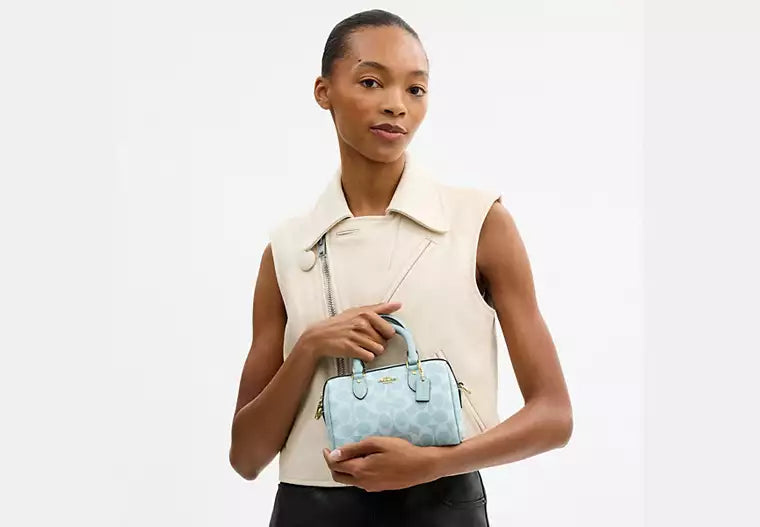Coach Mini Rowan Crossbody Bag In Signature